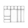 Set 12 piese Organizator Sertare, de 5 marimi diferite (6 piese 7,5x7,5x5cm, 2 piese 7,5x15x5cm, 2 piese 7,5x30x5cm, 1 piese 15x15x5cm, 1 piese 15x30,