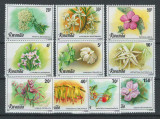 Rwanda 1981 Mi 1093-102 - MNH, nestampilat - Flori, plante, flora
