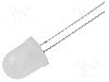 Dioda LED, 10mm, alb rece, 8400mcd, 20mA, 2,8...3,6V, OPTOSUPPLY - OSW57LA132-RS