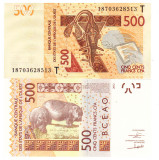 Statele Africii de Vest ( Togo ) 500 Franci 2018 UNC