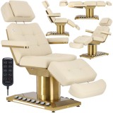 Fotoliu cosmetic electric pentru salon cosmetic pedichiură &icirc;ncălzire spumă termoelastică control cu piciorul + telecomandă 4 actuatoare Novia
