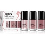 NOBEA Day-to-Day Fresh Frost Set set de lacuri de unghii Pink Petals