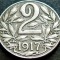 Moneda istorica 2 HELLER - AUSTRIA / Austro-Ungaria, anul 1917 * cod 1223 B