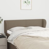 Gossi tablie de pat cu aripioare gri taupe 147x23x78/88 cm textil