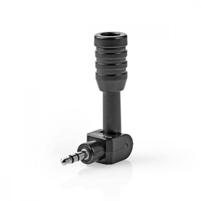 Microfon mini jack 3.5 mm negru Nedis foto