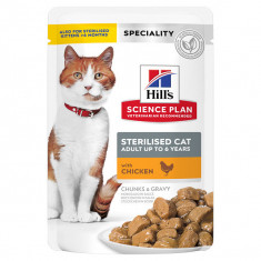 Hill's SP Feline Young Adult Sterilised Pui Plic si Kitten, 85g