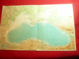 Harta ruseasca a Marii Negre 1956 si a zonelor adiacente dim.=35x21 cm