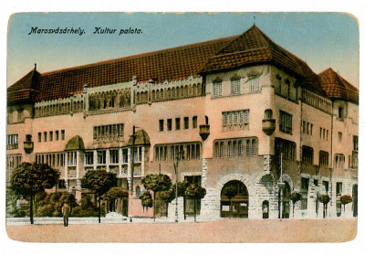 151 - Tg. MURES, Palatul Culturii, old postcard - used - 1917 foto