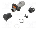 Conector alimentare DC tată drept pe cablu AMPHENOL GEC -40&divide;125&deg;C PIN 1