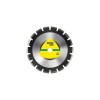 DT 602 A disc diamantat de debitare, 350 x 3,2 x 25,4 mm 21 Segmente 40 x 3,2 x 10 mm, cu segmente departate, Klingspor 325092