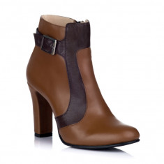 Botine piele naturala Clara Maro - sau Orice Culoare