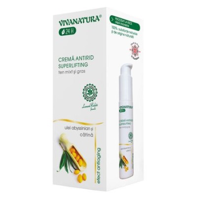 Crema Antirid Superlifting Ten Mixt si Gras 45ml Viva Natura foto