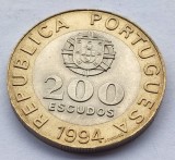 448. Moneda Portugalia 200 escudos 1994 (Lisbon-European Cultural Capital)
