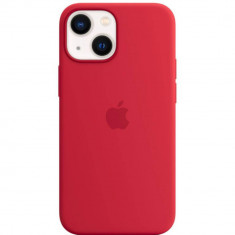 Husa de protectie Apple Silicone Case with MagSafe pentru iPhone 13 mini, Rosu
