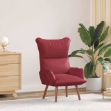 VidaXL Fotoliu de relaxare bordo 69 x 74 x 93 cm Piele artificială