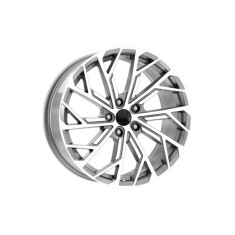 Set 4 jante aliaj DY819 KM 19x8.5 5x112 ET35, gri titanium diamond cut, pentru Audi