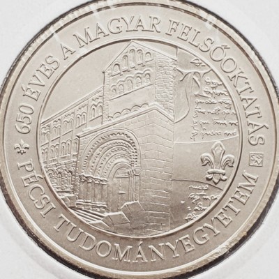 2828 Ungaria 2000 Forint 2017 University of P&amp;eacute;cs (tiraj 5.000) km 924 UNC foto