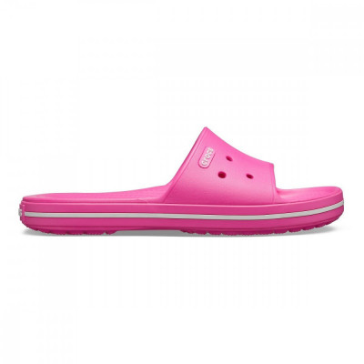Papuci Crocs Crocband III Slide Roz - Electric Pink/White foto