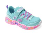 Pantofi sport SKECHERS albastri, PLAY SCENE, din material textil