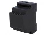 Carcasă DIN ABS Neagră 89x53x65mm, KRADEX