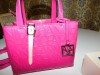 Armani exchange , poseta noua superba , cadou ceas nou Laura Biagiotti, Geanta mana, Roz, Piele