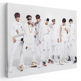 Tablou afis BTS formatie muzica 2332 Tablou canvas pe panza CU RAMA 40x60 cm