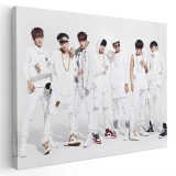 Tablou afis BTS formatie muzica 2332 Tablou canvas pe panza CU RAMA 20x30 cm