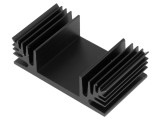 Radiator extrudat TO3 negru 37,5mm x 65mm x 20mm 3K/W