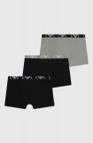 Cumpara ieftin Emporio Armani Underwear boxeri 3-pack barbati, culoarea negru