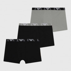 Emporio Armani Underwear boxeri 3-pack barbati, culoarea negru