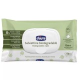 Servetele umede biodegradabile fara alcool si sapun 0 luni+, 60 bucati, Chicco
