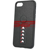 Husă TPU Leather Arrow Samsung Galaxy A30s Neagră - Protecție Premium, Design Modern