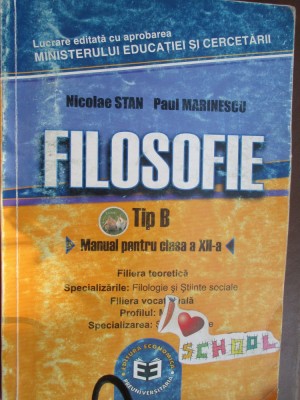 Filosofie tip B. Manual clasa a 12-a foto