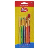 Set 6 Pensule Pictura Artberry ErichKrause, Par Sintetic, Acuarele/Guasa, Diverse Marimi si Forme