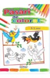 Pasari de colorat 3-5 ani