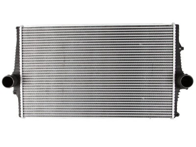 Intercooler Volvo S60, 01.2003-03.2010, motor 2.4 D 120kw, diesel, cu/fara AC, aluminiu brazat/plastic, 688x418x30 mm, SRLine, cu gaura pentru senzor foto