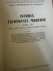 Istoria filosofiei moderne, vol. II, III, IV, V, Societatea Romana de Filosofie foto