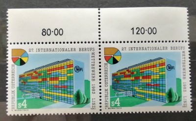 Austria - 1983 - Competiția internațională profesională - Serie neuzata, in pereche foto
