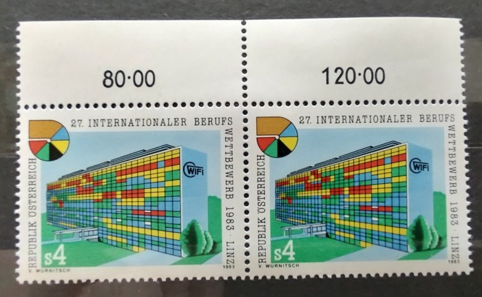 Austria - 1983 - Competiția internațională profesională - Serie neuzata, in pereche