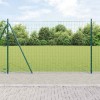 &Icirc;ngrădire cu st&acirc;lpi Verde 1.4 x 10 m Oțel