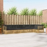 vidaXL Set de canapele de exterior 6 pcs Alb și antracit 3390547
