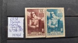 1938-Franta-YT386-387-MNH, Nestampilat