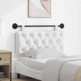 vidaXL Cap de pat suspendat Pe perete Alb 110 x 55 x 7 cm țesătură 42032077
