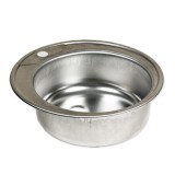 Chiuveta rotunda Z-inox Zilan, 48 cm, finisaj anticalcar, Zilan Floria