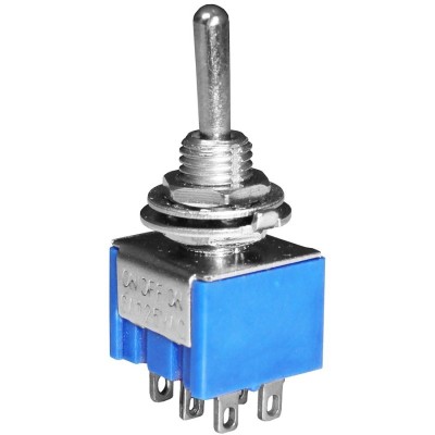 Comutator maneta 2x6A 125Vac ON-ON MTS202 foto