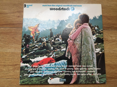 WOODSTOCK - Music from the original soundtrack (3LP, 3 viniluri, 1970,USA) foto