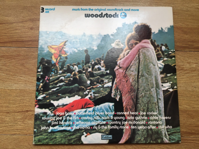 WOODSTOCK - Music from the original soundtrack (3LP, 3 viniluri, 1970,USA)