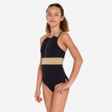 Costum &icirc;ntreg surf spate Y fermoar față 900 Calysta Negru și auriu Fete