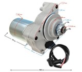 Electromotor moped, 12/22 dinti, argintiu Cod Produs: MX_NEW ROZMR4TPOWON000RC1