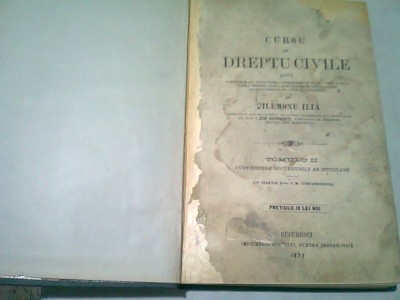 CURSU DE DREPTU CIVILE - FILEMONU ILIA VOL.II foto
